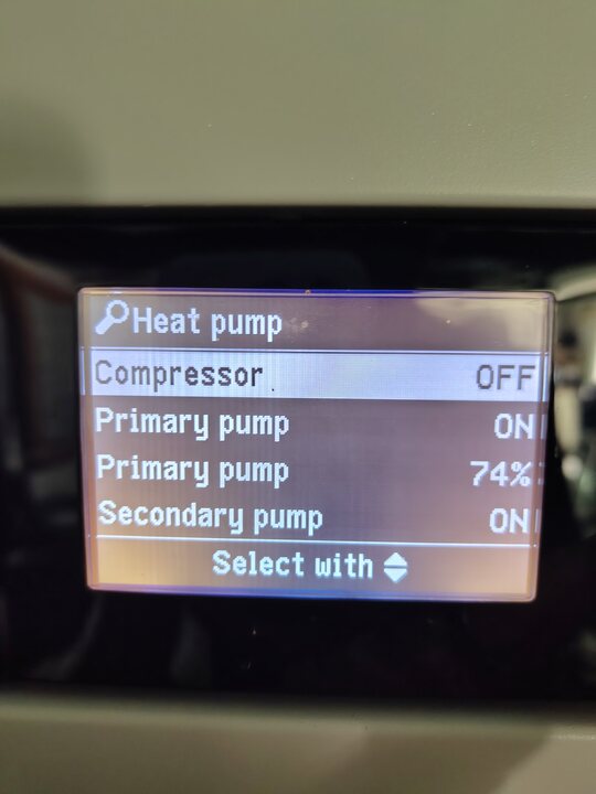 Passive-cooling equipment state. Heat-pump status · page 1.