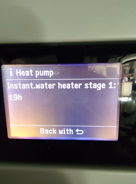 Backup-heater stage 1 cumulative runtime. Information · heat pump.