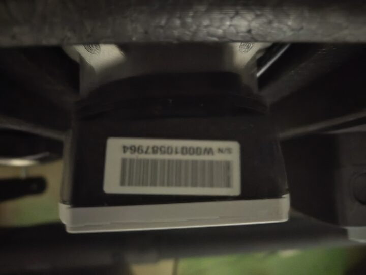 Wilo Para traceability markings. Pump face · serial/barcode close-up.